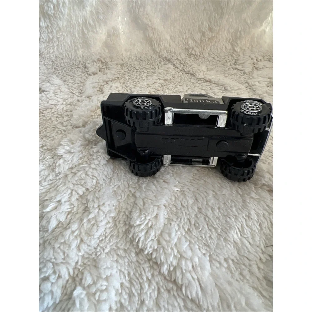 Vintage 1978 Tonka Truck Pickup Made In USA Black And Silver. Plastic And Metal